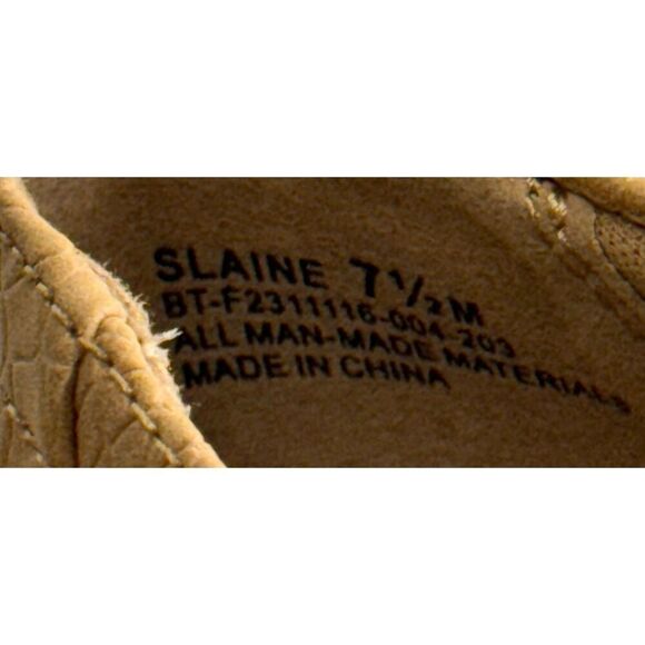 BareTraps Ankle Boots Size 7.5 Tan Block Heel Cushioned Insole Lightweight NEW - Picture 9 of 10